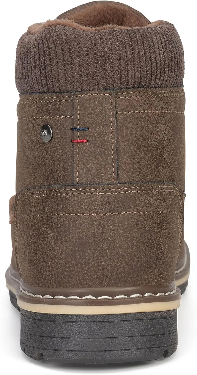 Men's Waterproof Mid-Top Chukka Boots for Work Everyday Wear Casual Outdoor