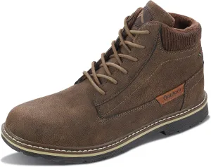 Men's Waterproof Mid-Top Chukka Boots for Work Everyday Wear Casual Outdoor