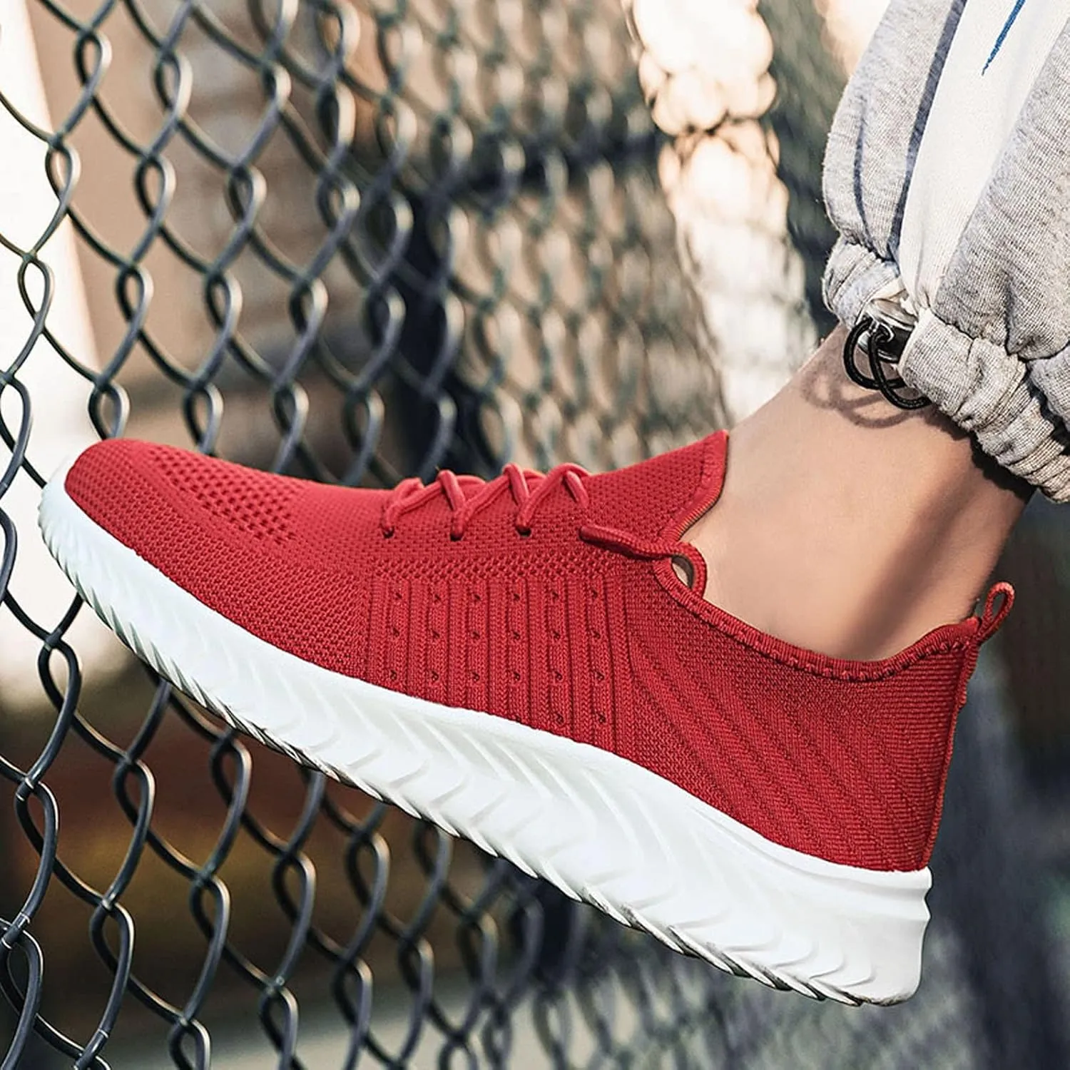 Mesh Color Breathable Soft Solid Men Bottom Shoes Up Fashion Casual Lace Sport Men's Shoes Sneaker