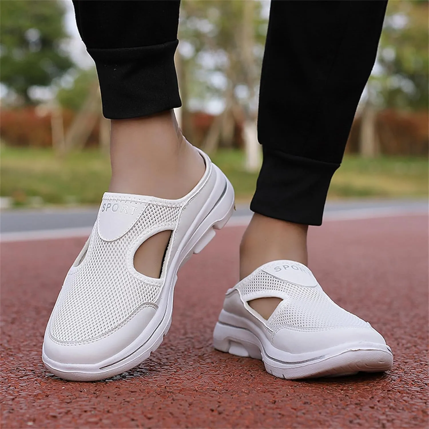 Non-Slip Walking Shoes for Mens&Womens Comfort Breathable Support Sports Sandals Slip On Orthopedic Diabetic Mules Breathable Slippers Closed Toe Slides
