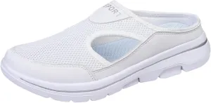 Non-Slip Walking Shoes for Mens&Womens Comfort Breathable Support Sports Sandals Slip On Orthopedic Diabetic Mules Breathable Slippers Closed Toe Slides