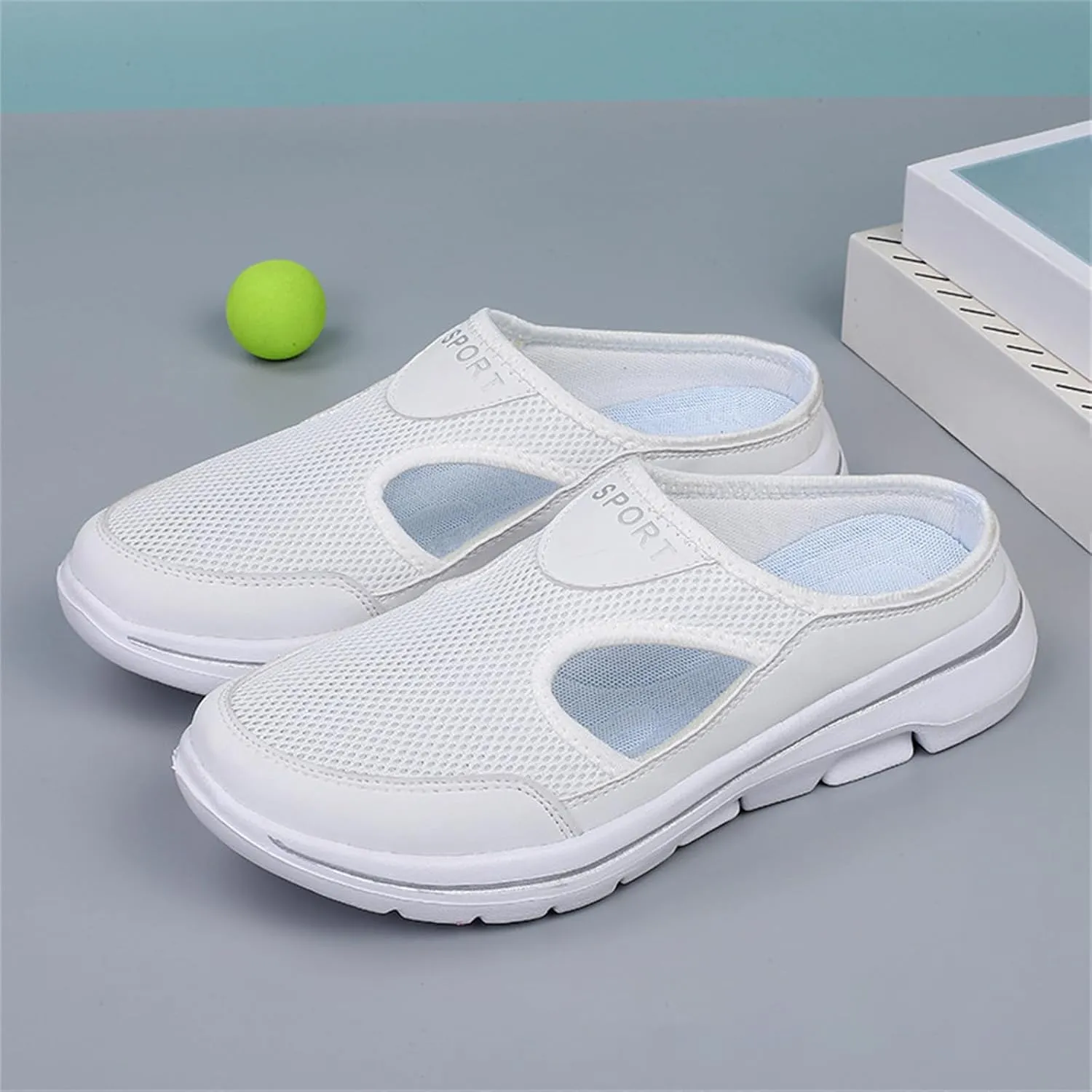 Non-Slip Walking Shoes for Mens&Womens Comfort Breathable Support Sports Sandals Slip On Orthopedic Diabetic Mules Breathable Slippers Closed Toe Slides
