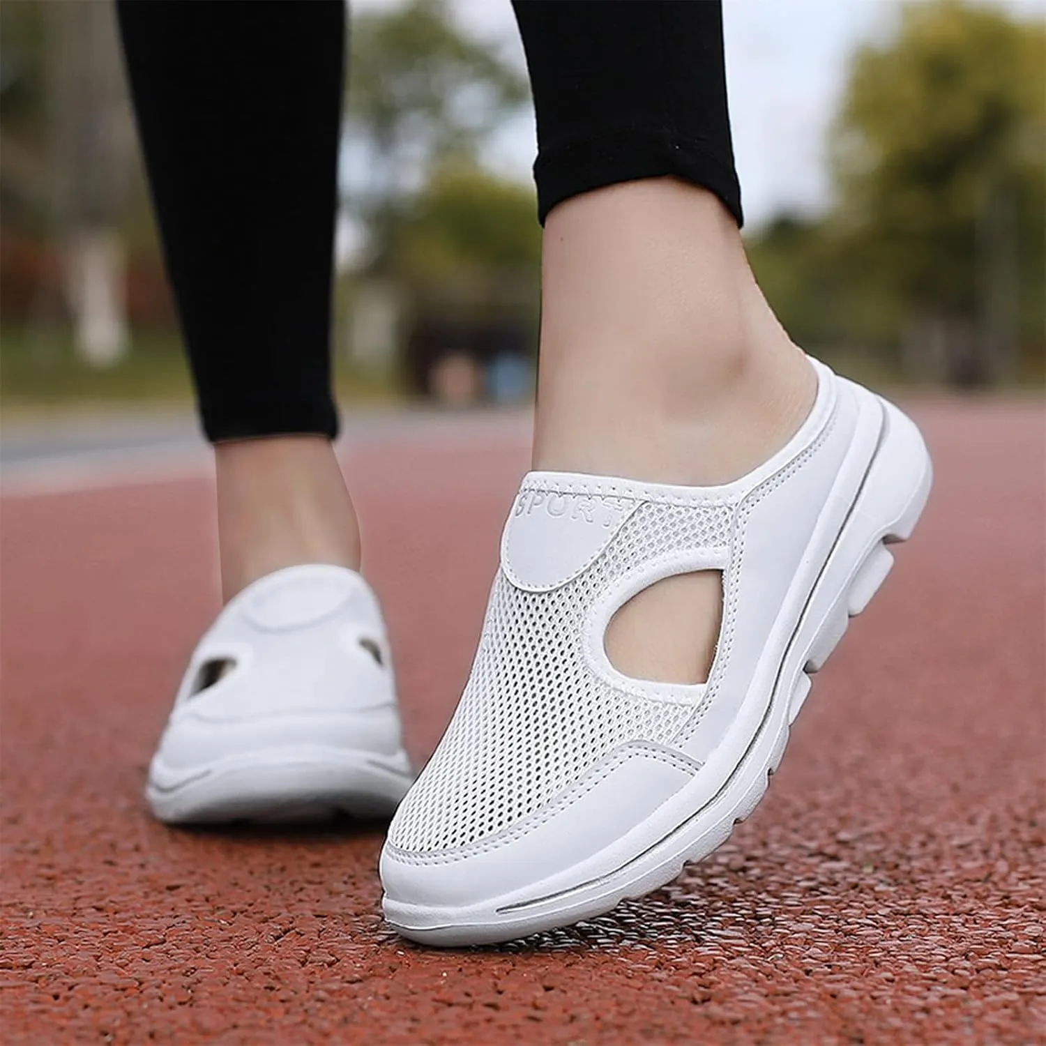 Non-Slip Walking Shoes for Mens&Womens Comfort Breathable Support Sports Sandals Slip On Orthopedic Diabetic Mules Breathable Slippers Closed Toe Slides