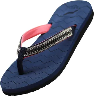 NORTY Womens Casual Flip Flop Thong Sandals For Beach, Pool or Everyday