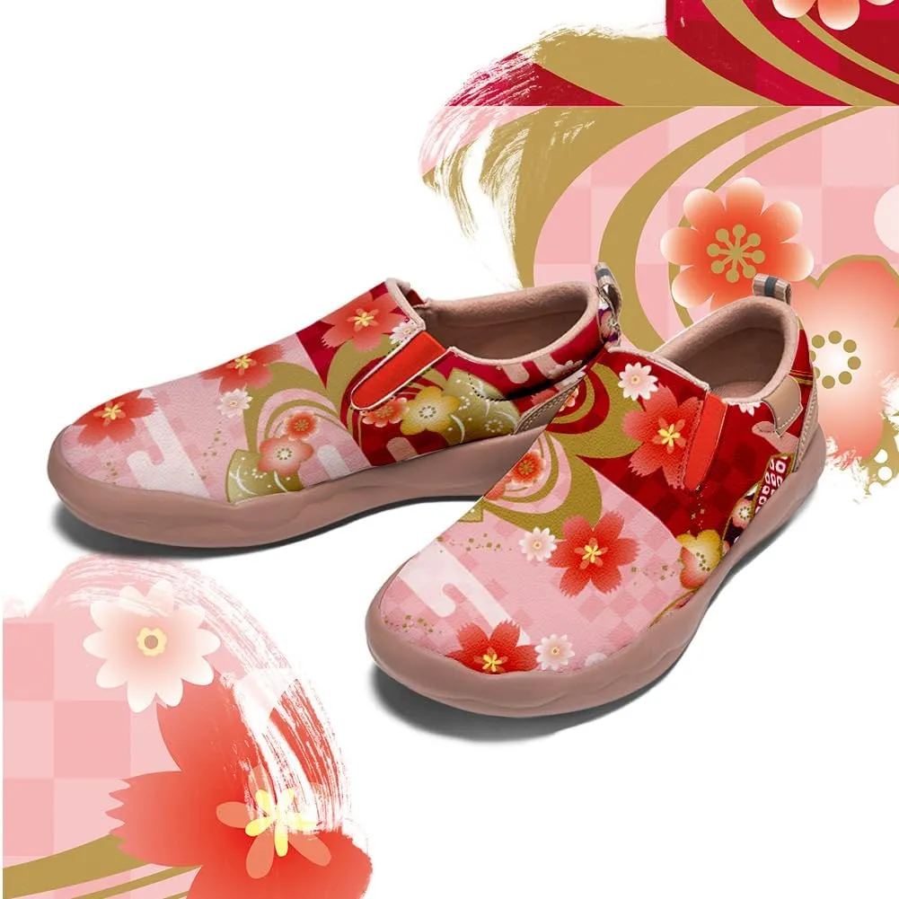 Onehorse Women's Loafers Painted Travel Shoes - Comfortable Slip Ons Walking Lightweight Casual Fashion Sneakers