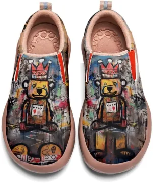 Onehorse Women's Painted Travel Shoes Comfortable Slip-Ons Casual Loafers Graffiti Fashion Sneaker