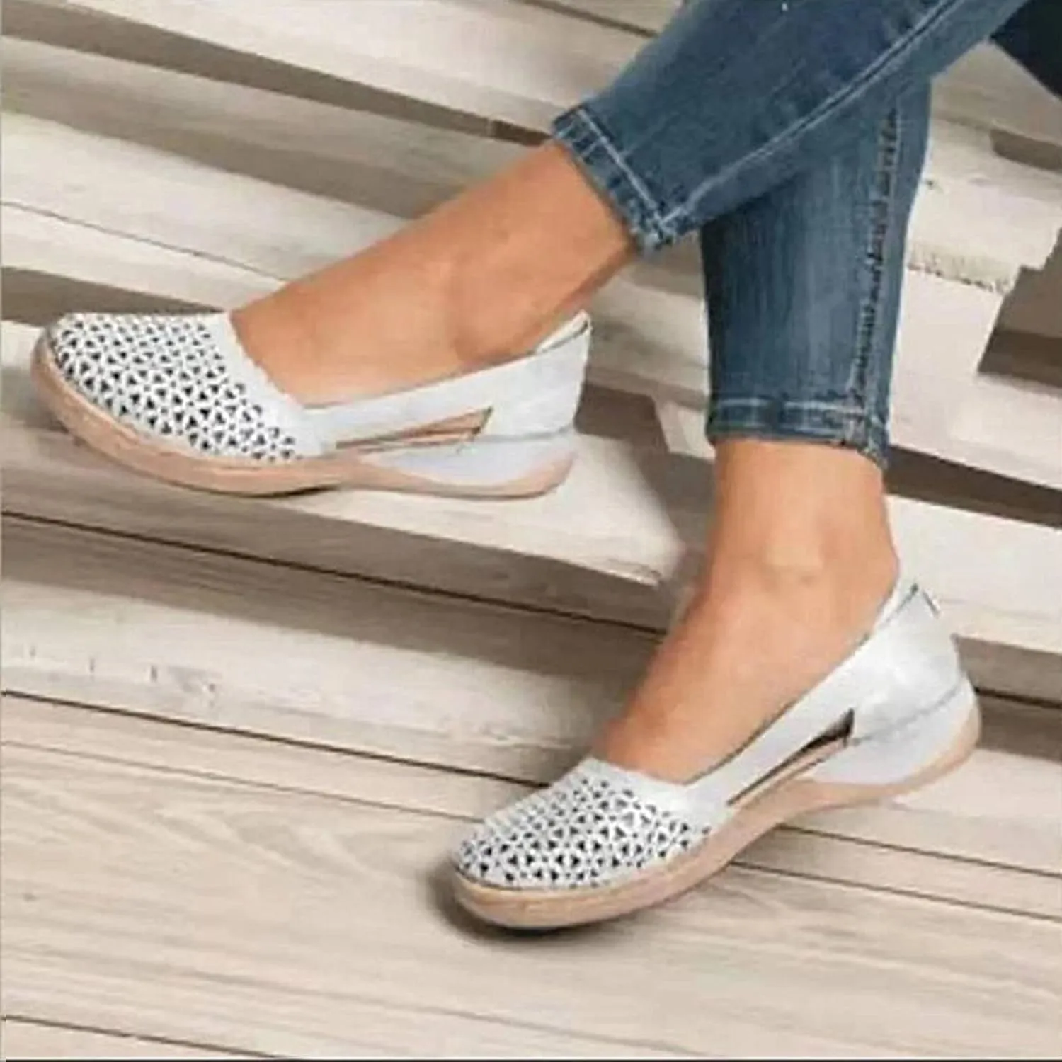 Orthopedic Sandals For Women Thick-Soled Breathable Loafers Flats Sandals Leisure Casual Outdoor Comfortable Daily Walking