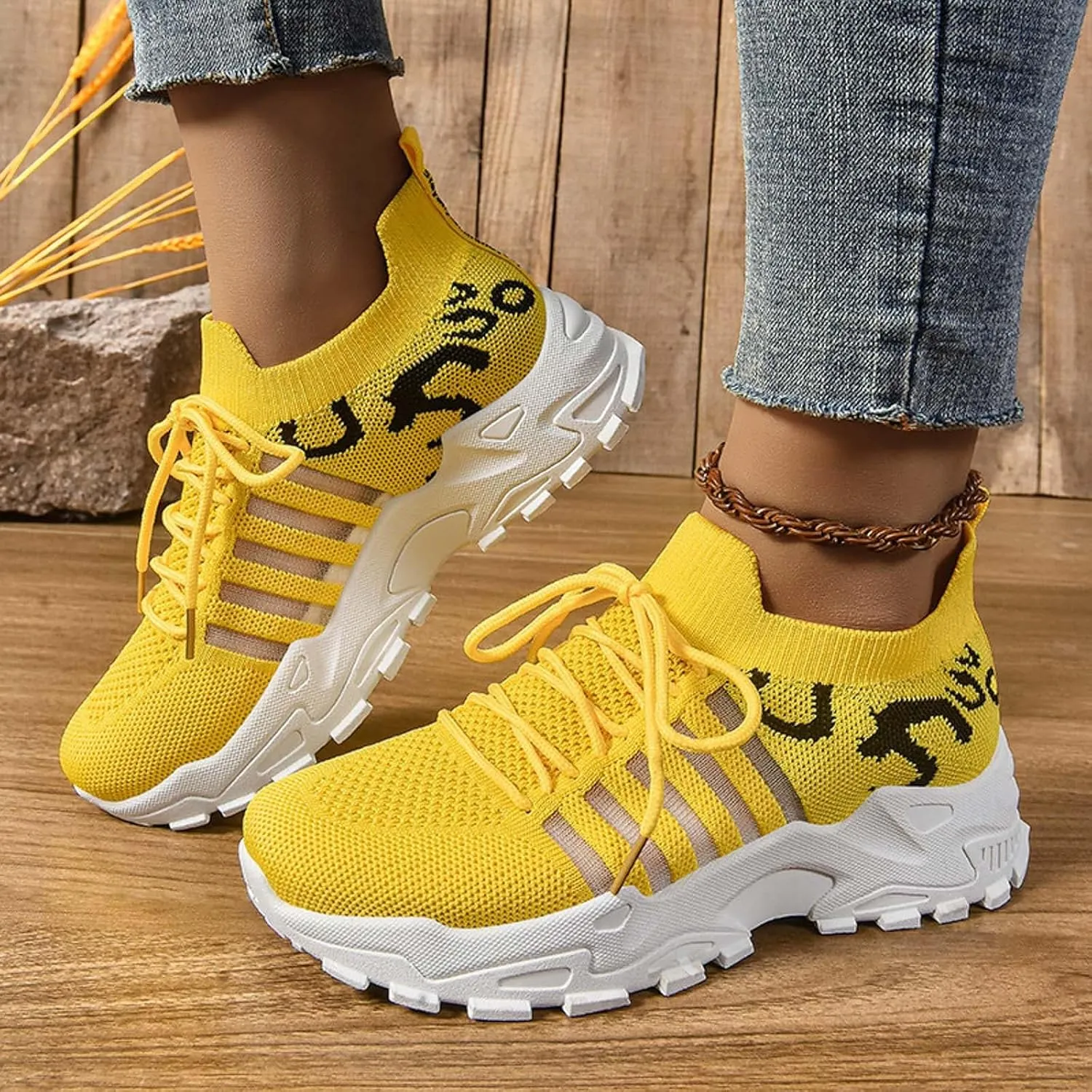 Orthopedic Sneakers Breathable Women Walking Shoes Slip on Trainers Women's Comfortable Casual Ladies Athletic Shoe Lightweight Breathable Fashion Casual Shoes for Travel Work ﻿
