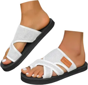 Orthotic Sandals For Women With Arch Support Slide Summer Wide Beach Breathable Comfortable Mesh Walking Shoes