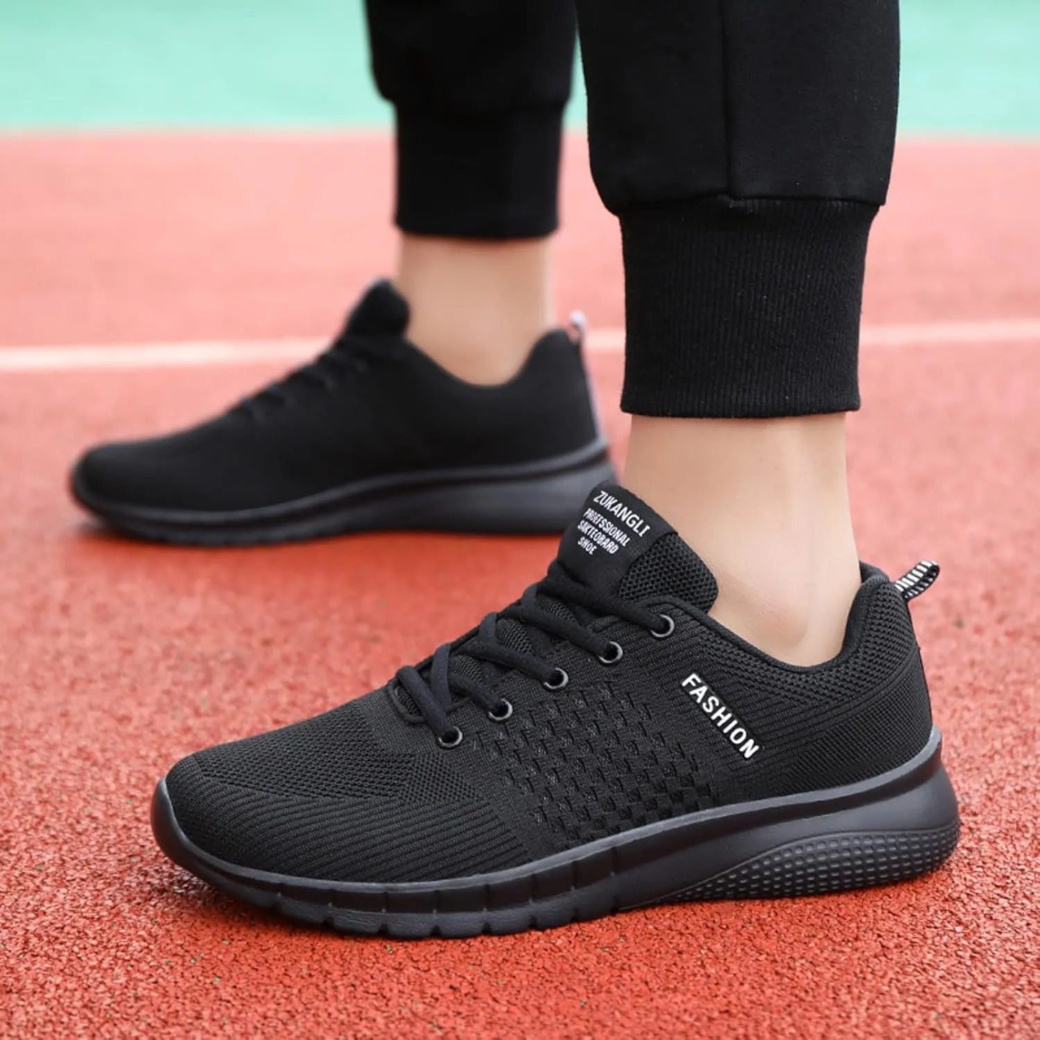 Outdoor Jogging Sneaker for Men Comfortable Breathable Stretch Canvas Slip On Sneaker Comfortable Stretch Shoes