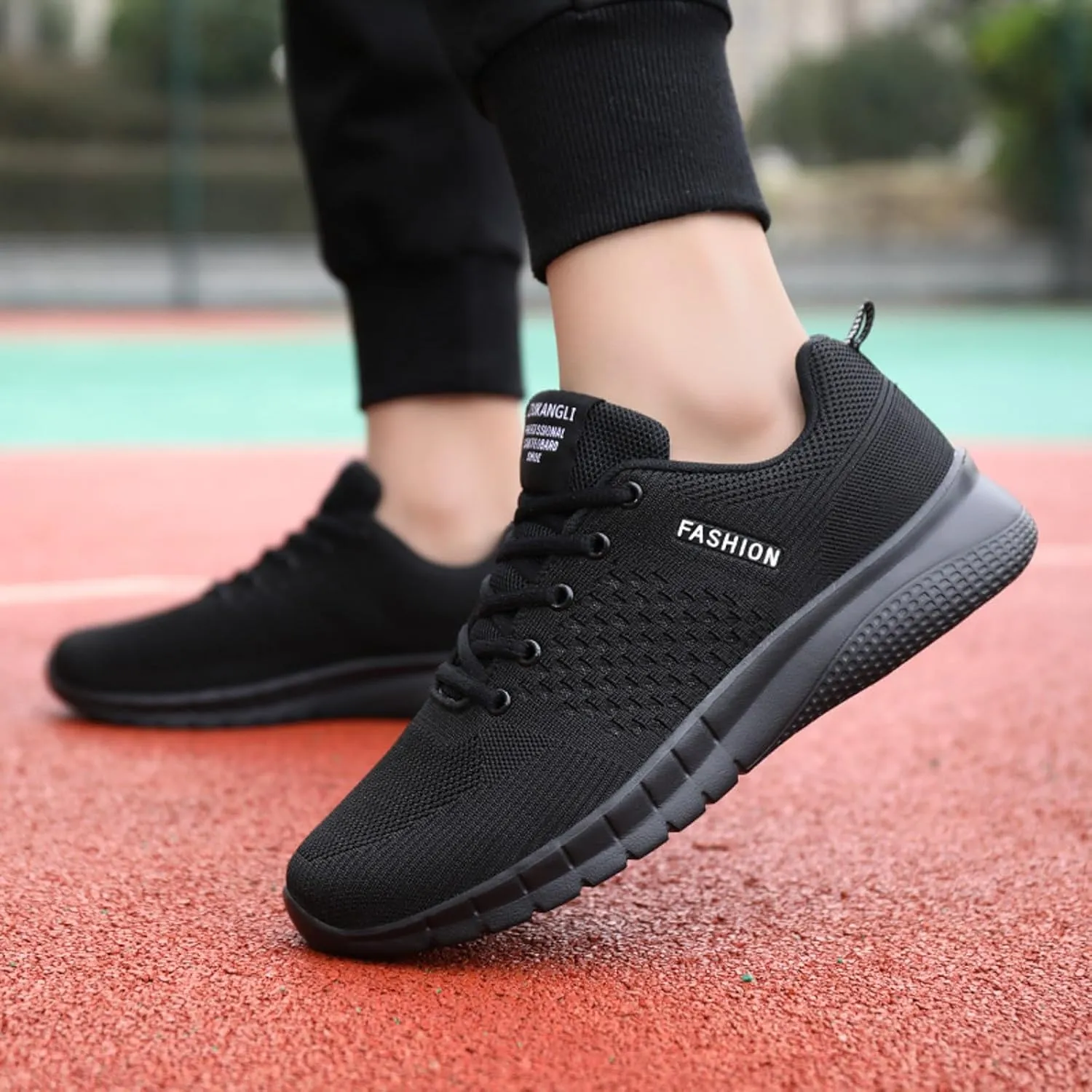 Outdoor Jogging Sneaker for Men Comfortable Breathable Stretch Canvas Slip On Sneaker Comfortable Stretch Shoes