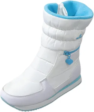 peqiut Womens Snow Boots Winter Snow Shoes Zipper Thickened Winter Ankle Boots Ladies Lightweight Booties Comfort