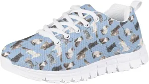 Pinupub Kids Sneakers for Boys Girls Tennis Running Shoes Lightweight Lace Up Walking Athletic Shoes