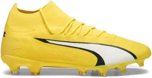PUMA Mens Ultra Pro Firm GroundArtificial Ground Lace Up Soccer Cleats Cleated, Firm Ground - Yellow - Size 9.5 M