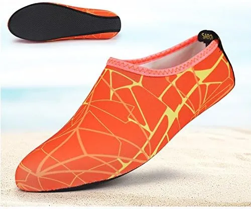Quick-Dry Water Shoes, Barefoot Flexible Water Skin Shoes Aqua Socks for Beach, Swim, Diving, Snorkeling, Running, Surfing and Yoga Exercise