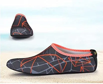 Quick-Dry Water Shoes, Barefoot Flexible Water Skin Shoes Aqua Socks for Beach, Swim, Diving, Snorkeling, Running, Surfing and Yoga Exercise