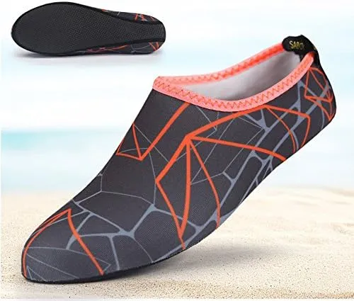Quick-Dry Water Shoes, Barefoot Flexible Water Skin Shoes Aqua Socks for Beach, Swim, Diving, Snorkeling, Running, Surfing and Yoga Exercise