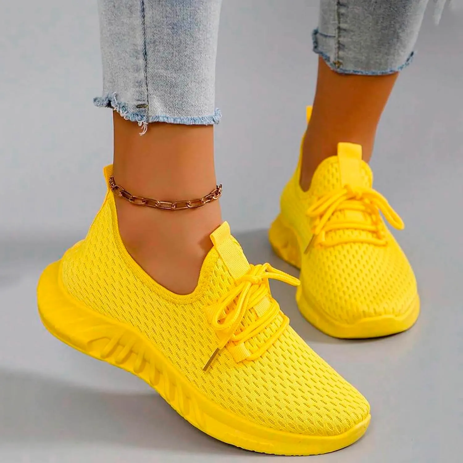 Running Shoes for Women,Womens Athletic Shoes Casual Lace Up Platform Sneakers for Women Breathable Walking Sneakers
