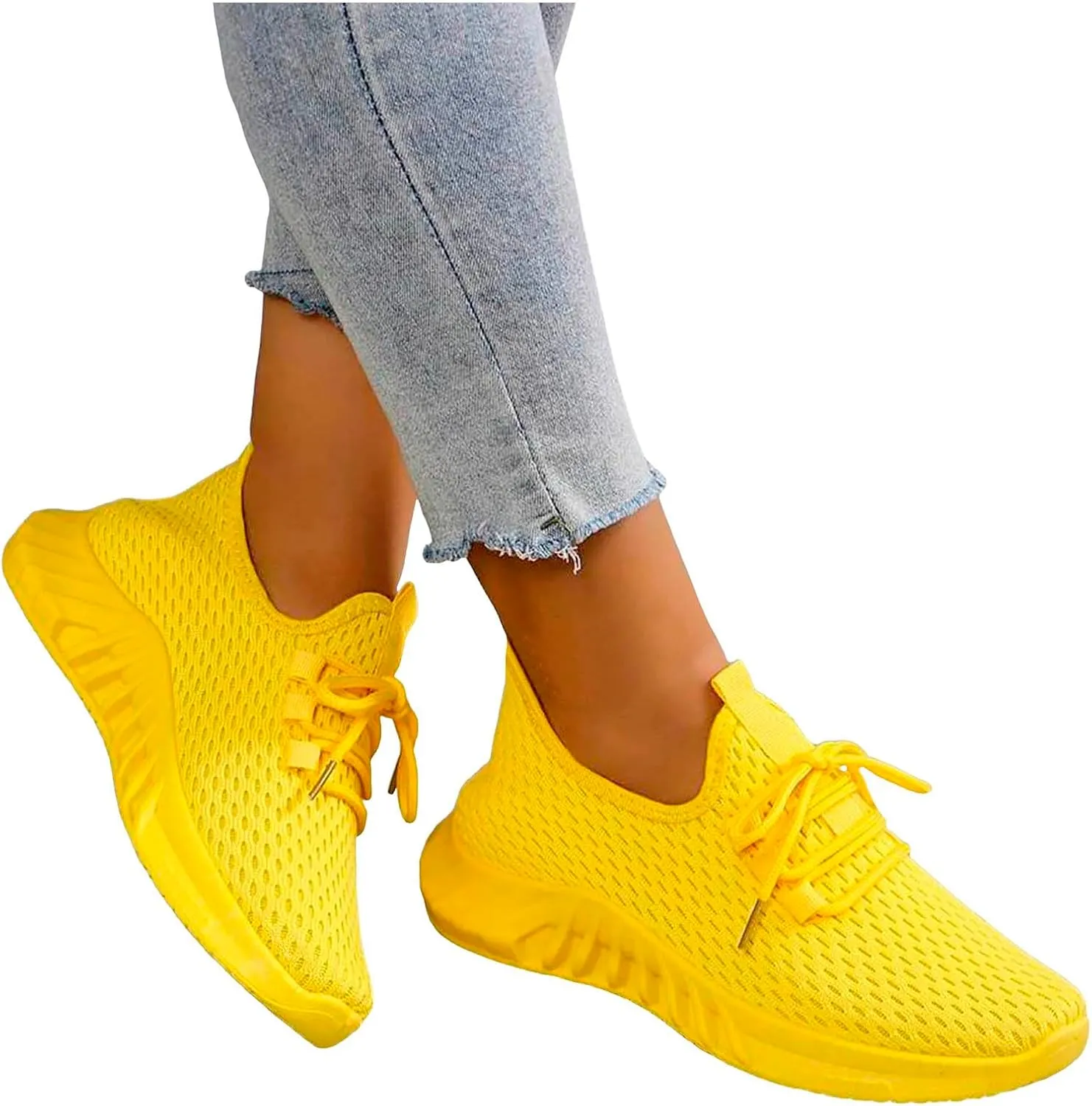 Running Shoes for Women,Womens Athletic Shoes Casual Lace Up Platform Sneakers for Women Breathable Walking Sneakers