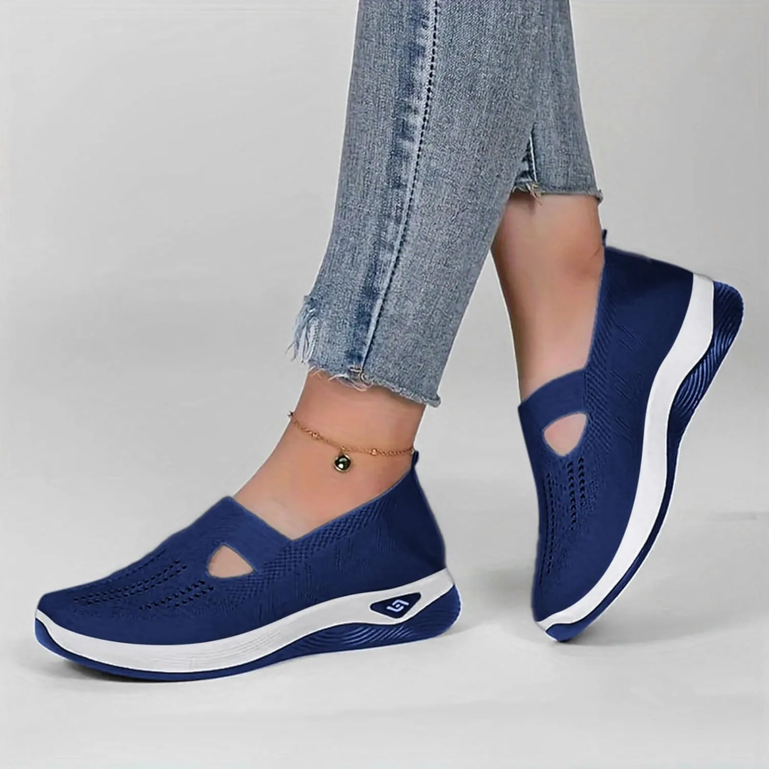 Sandals for Women Orthopedic Breathable Sandals Slip on Arch Support Sandal Memory Foam Sandal Walking Shoes