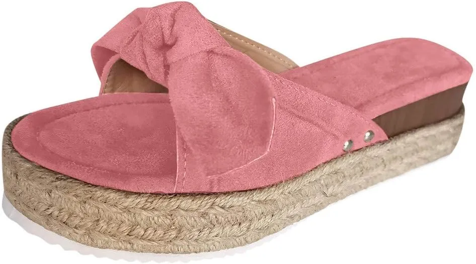 Sandals for Women Platform,2020 Crystal Comfy Platform Sandal Summer Beach Travel Shoes Sandal Ladies Flip Flops