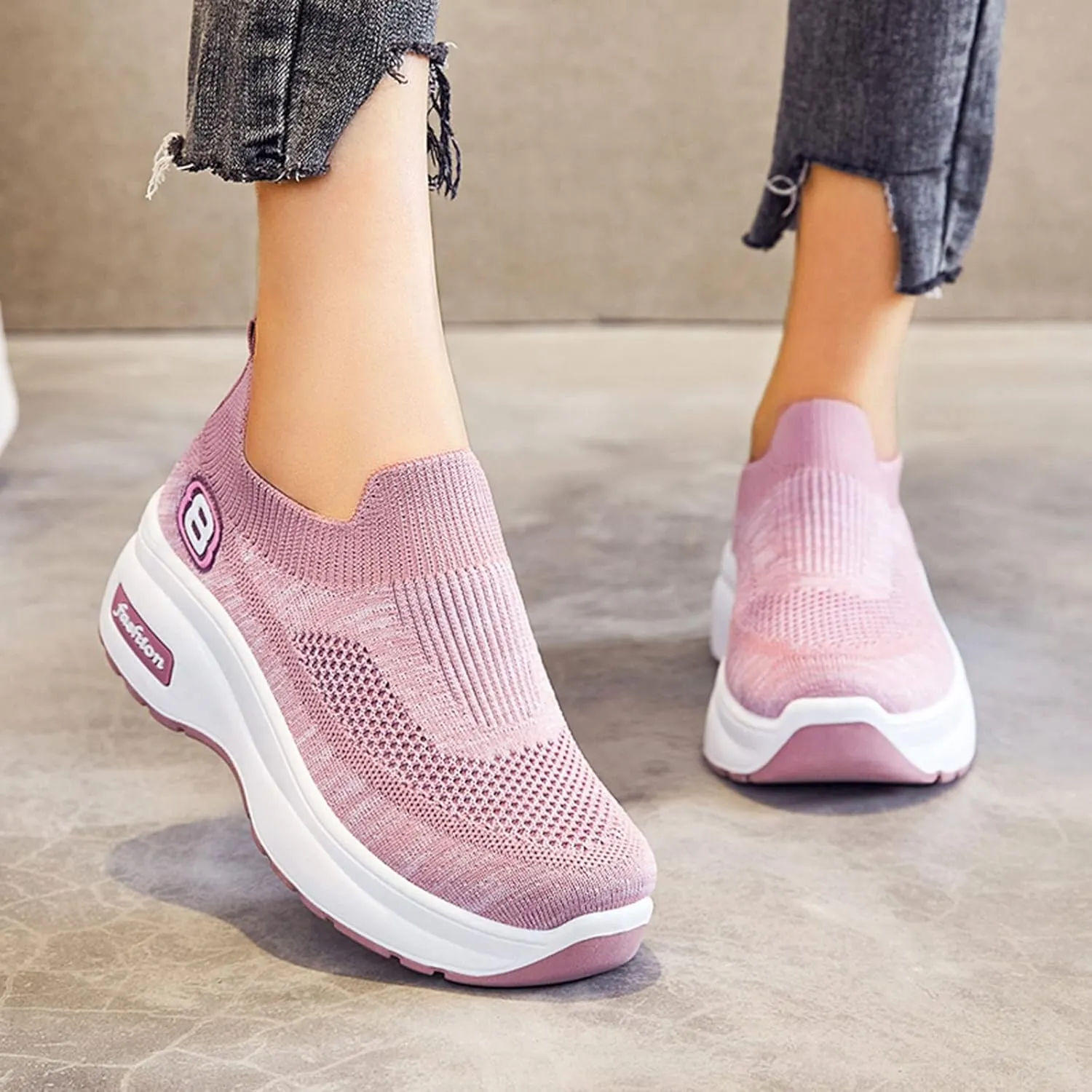 Sandals Women Comfortable Elegant Breathable Women Shoes Leisure Trainer Shoes Running Fitness Womens Sneaker Size 8