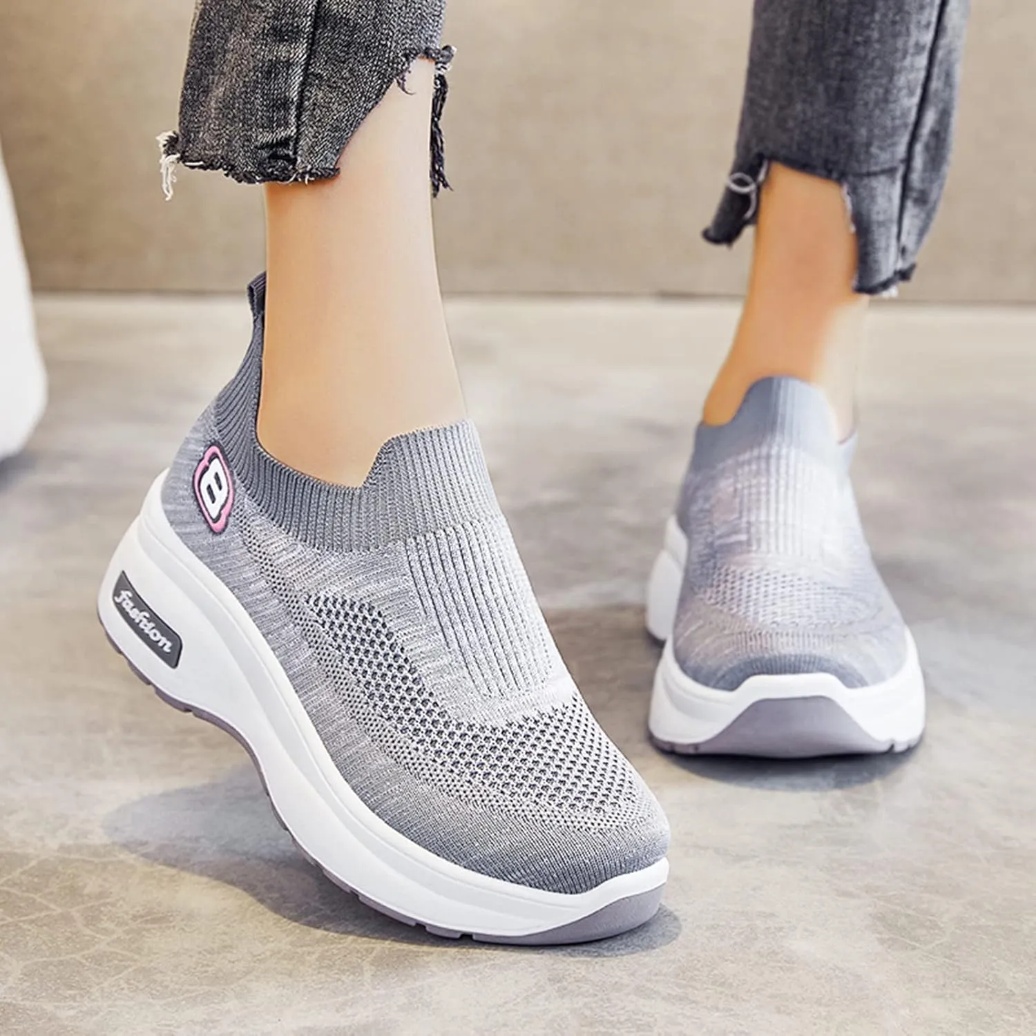 Sandals Women Comfortable Elegant Breathable Women Shoes Leisure Trainer Shoes Running Fitness Womens Sneaker Size 8