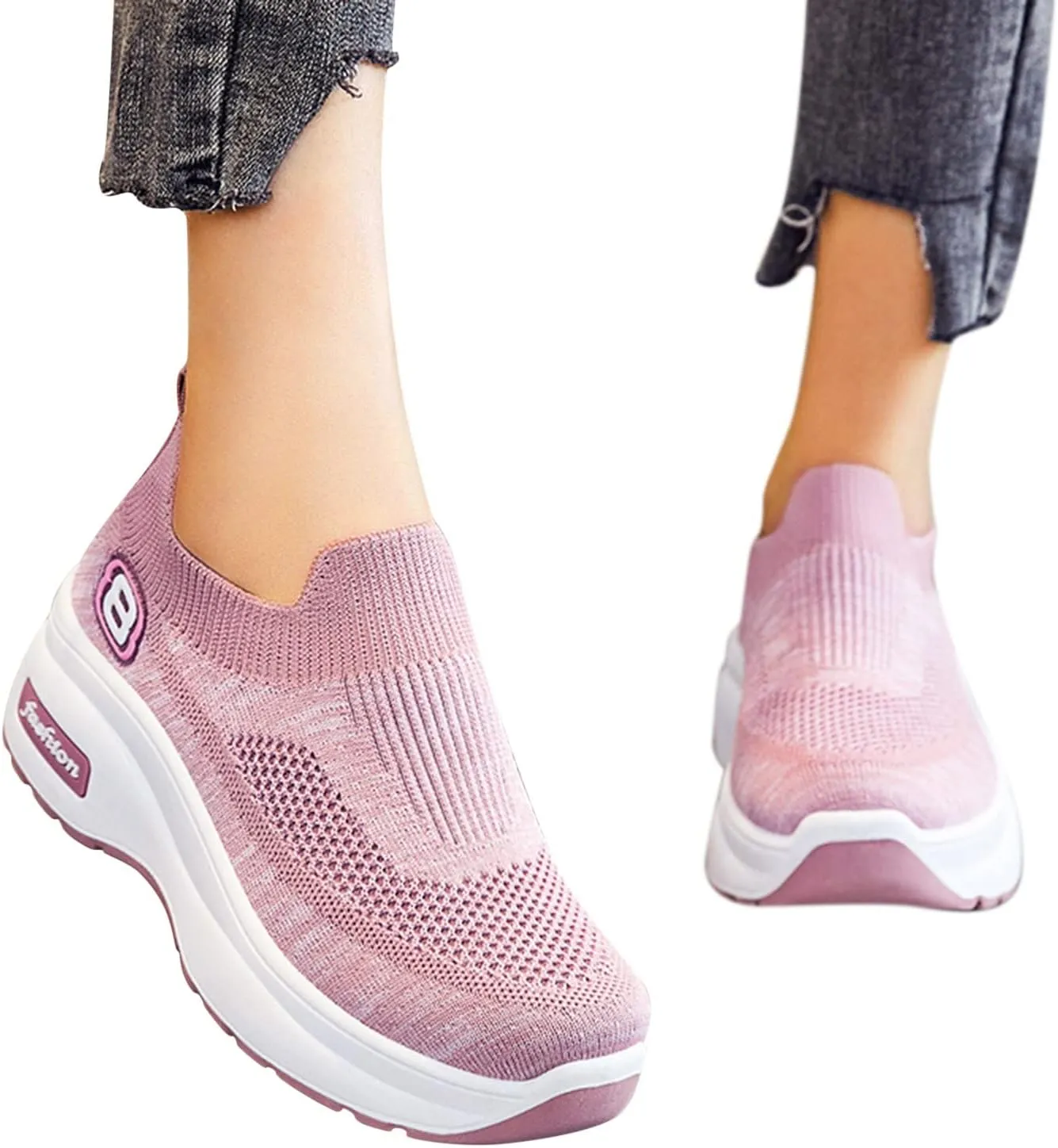 Sandals Women Comfortable Elegant Breathable Women Shoes Leisure Trainer Shoes Running Fitness Womens Sneaker Size 8