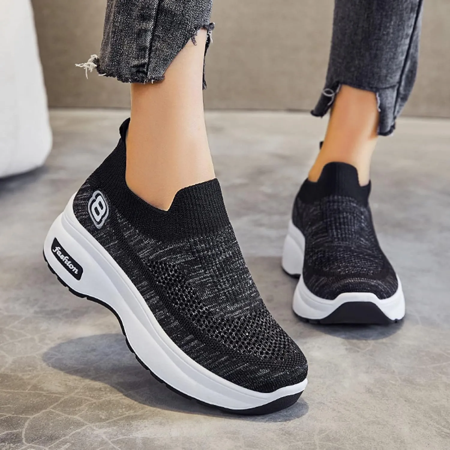Sandals Women Comfortable Elegant Breathable Women Shoes Leisure Trainer Shoes Running Fitness Womens Sneaker Size 8