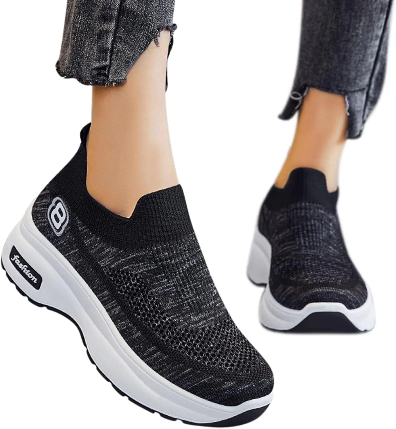 Sandals Women Comfortable Elegant Breathable Women Shoes Leisure Trainer Shoes Running Fitness Womens Sneaker Size 8