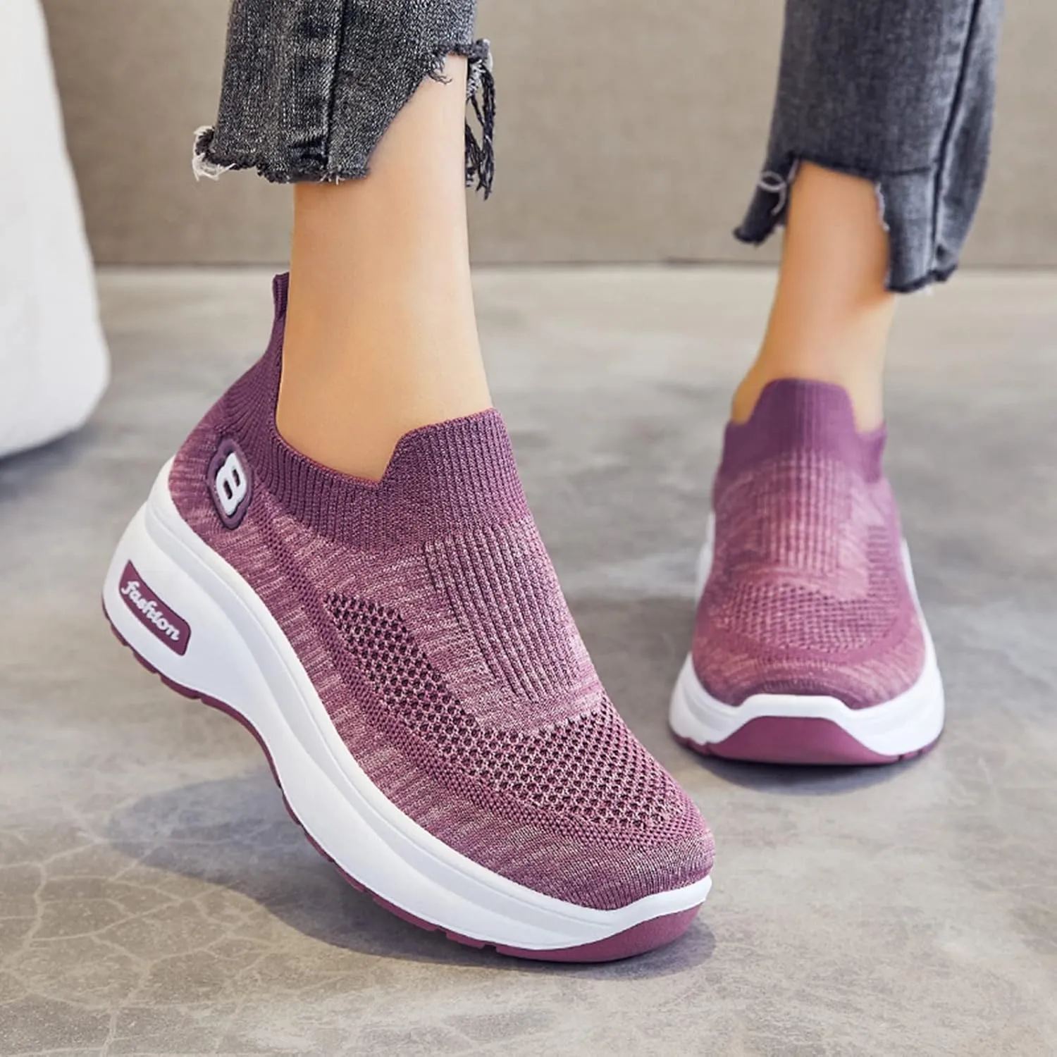 Sandals Women Comfortable Elegant Breathable Women Shoes Leisure Trainer Shoes Running Fitness Womens Sneaker Size 8