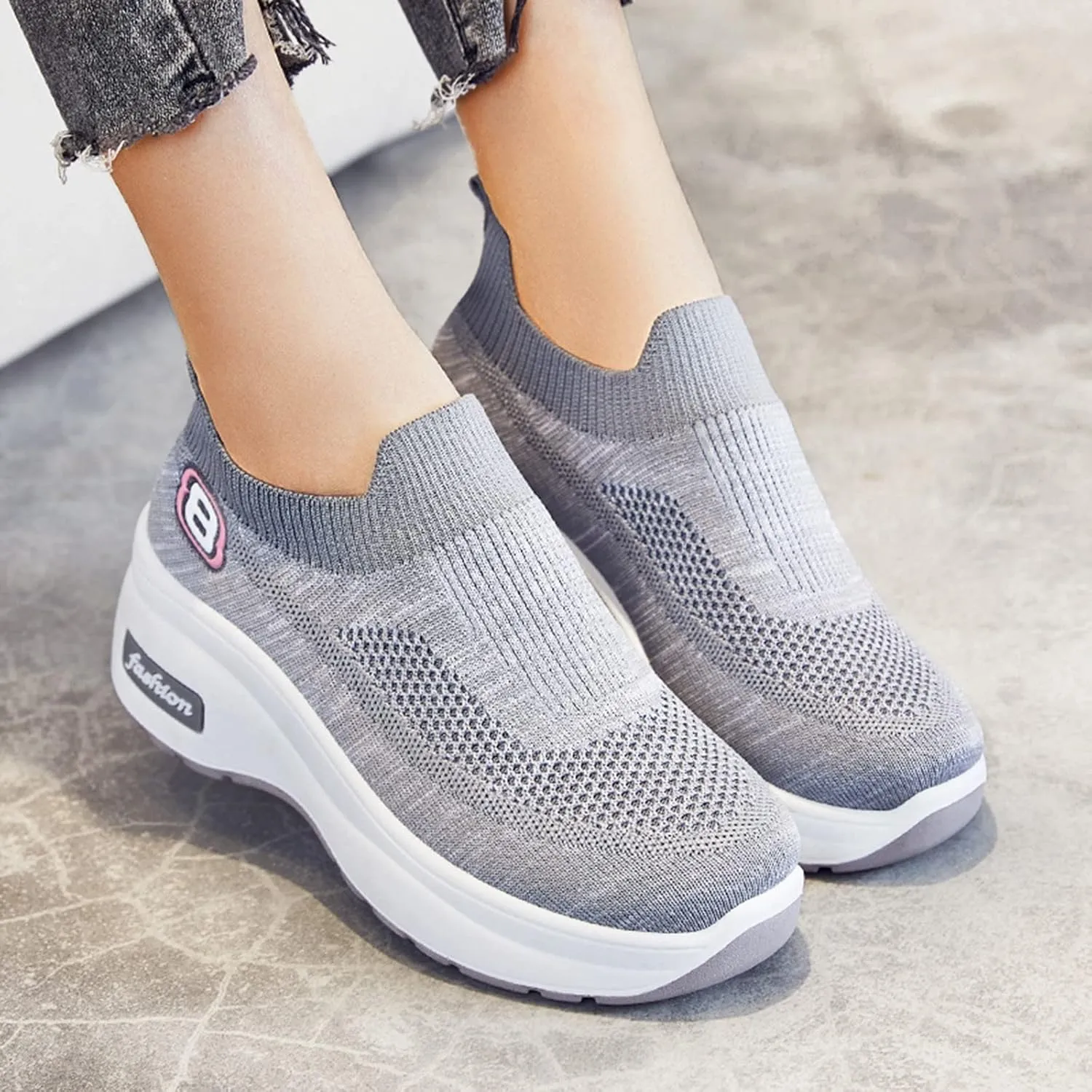 Sandals Women Comfortable Elegant Breathable Women Shoes Leisure Trainer Shoes Running Fitness Womens Sneaker Size 8