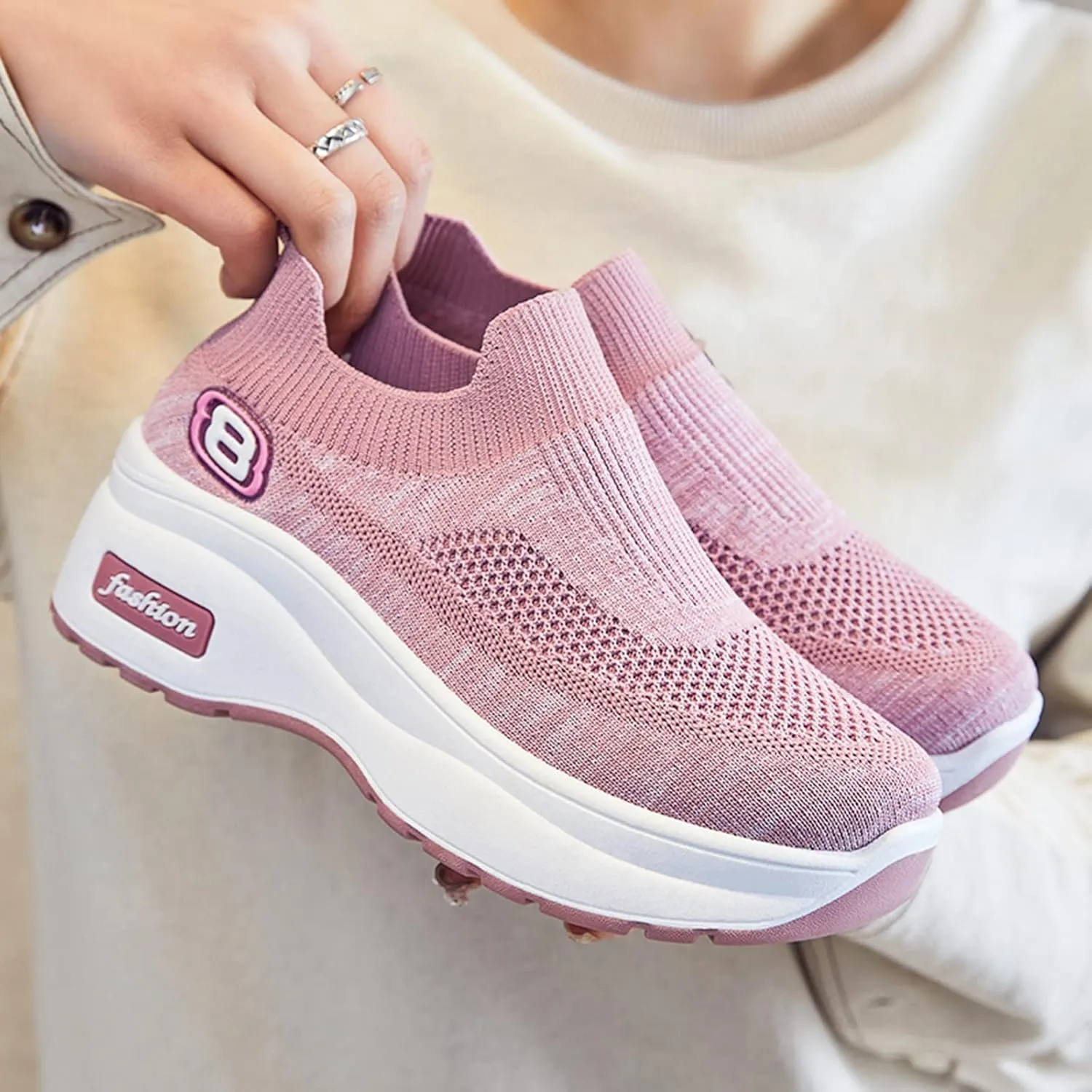 Sandals Women Comfortable Elegant Breathable Women Shoes Leisure Trainer Shoes Running Fitness Womens Sneaker Size 8