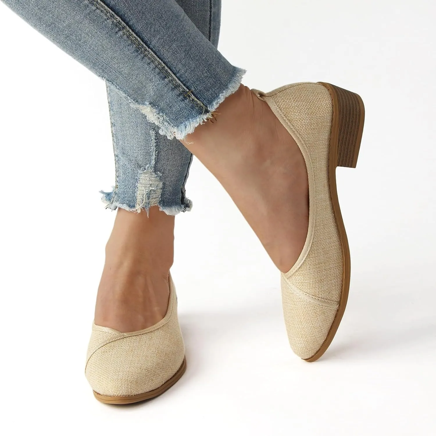 Sandals Women Solid Color Chunky Heel Comfortable Womens Sandals Breathable Pumps Casual Summer Plain Sandals