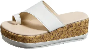 Sandals Women's Summer Comfortable Platform Mules Breathable Beach Outdoor Shoes Trendy