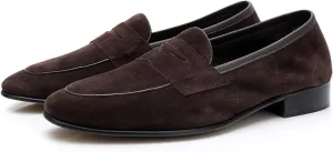 Santimon Mens Dress Shoes Penny Loafers Slip-Ons Suede Mocasines Fashion Prom Business Casual Suit Shoes Wedding Dress Tuxedo for Men