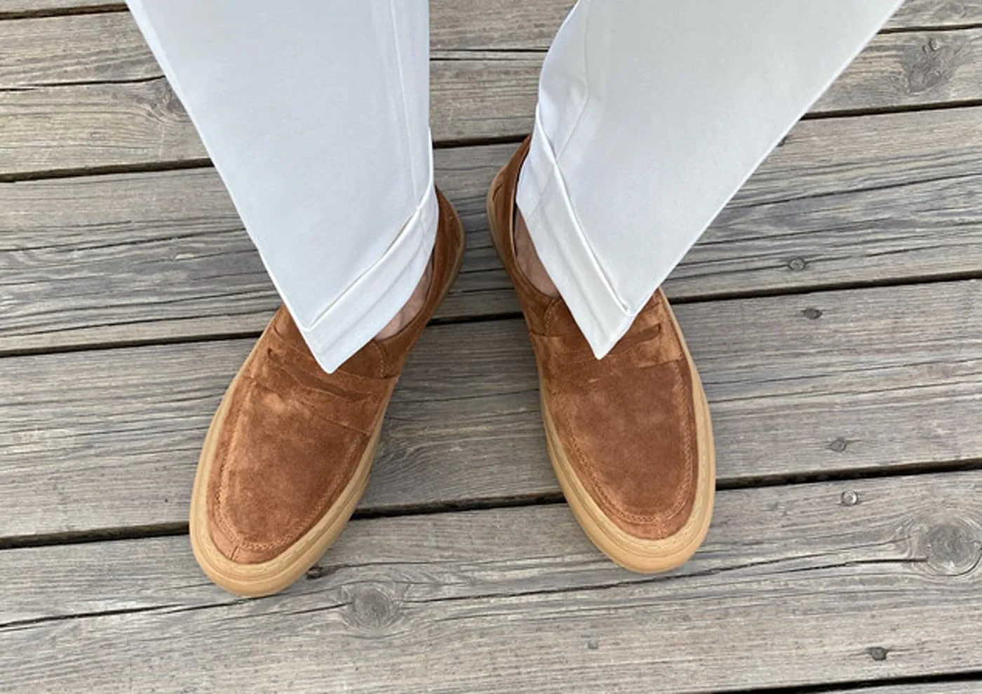 Santimon Mens Dress Shoes Slip-Ons Penny Loafers Suede Slippers Fashion Casual Business Prom Mocasines Boat Fashion Comfortable Breathable Summer Shoes for Men