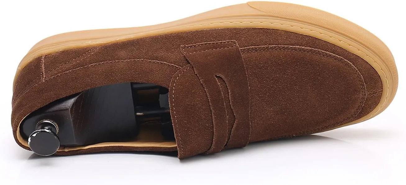 Santimon Mens Dress Shoes Slip-Ons Penny Loafers Suede Slippers Fashion Casual Business Prom Mocasines Boat Fashion Comfortable Breathable Summer Shoes for Men