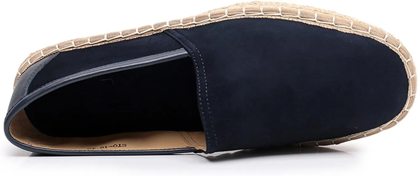 Santimon Men's Loafers & Slip-Ons Dress Casual Suede Slippers Shoes Penny Loafers for Men Tuxedo Mocasines Summer Shoes Mens Driving Loafers