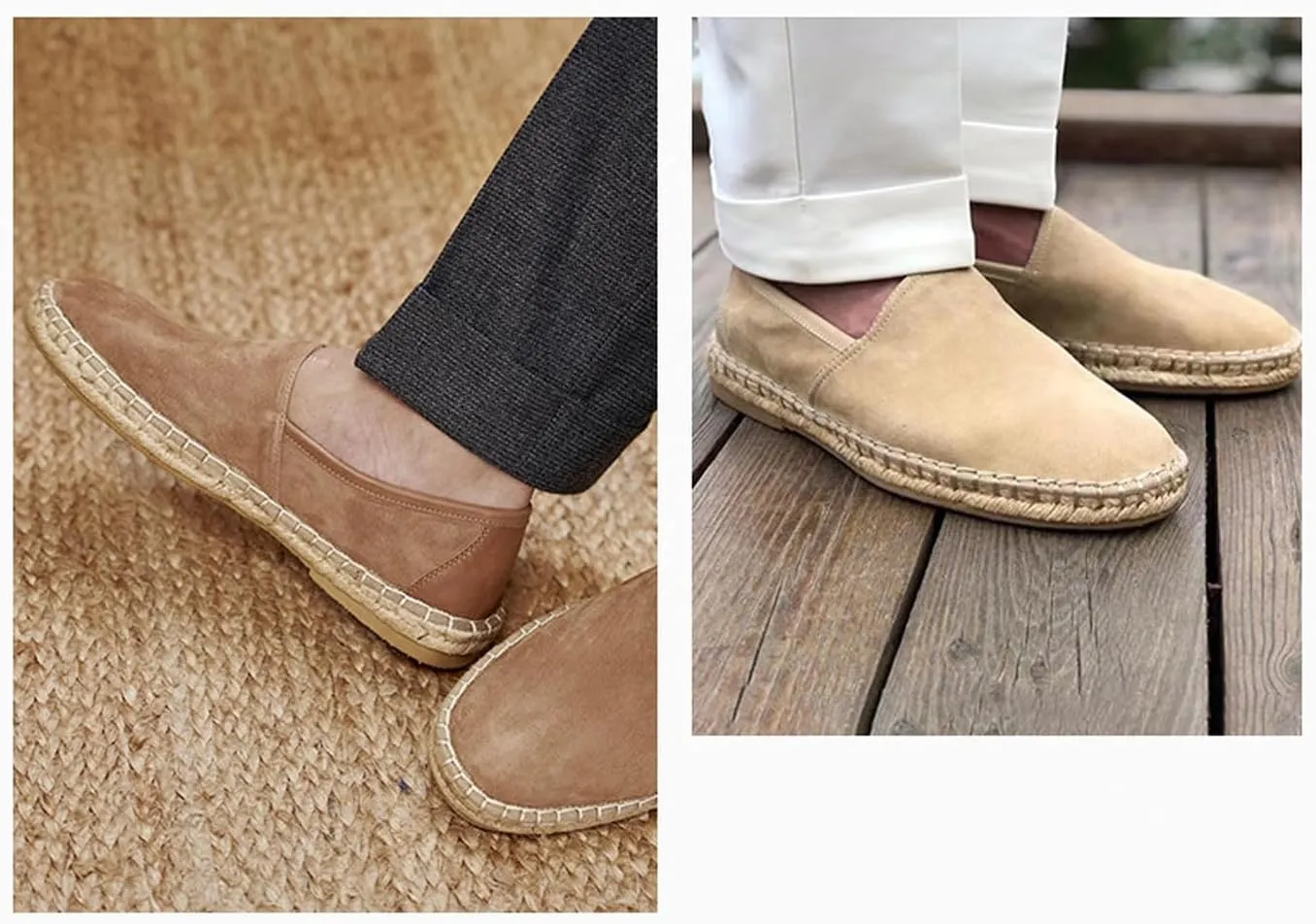 Santimon Men's Loafers & Slip-Ons Dress Casual Suede Slippers Shoes Penny Loafers for Men Tuxedo Mocasines Summer Shoes Mens Driving Loafers