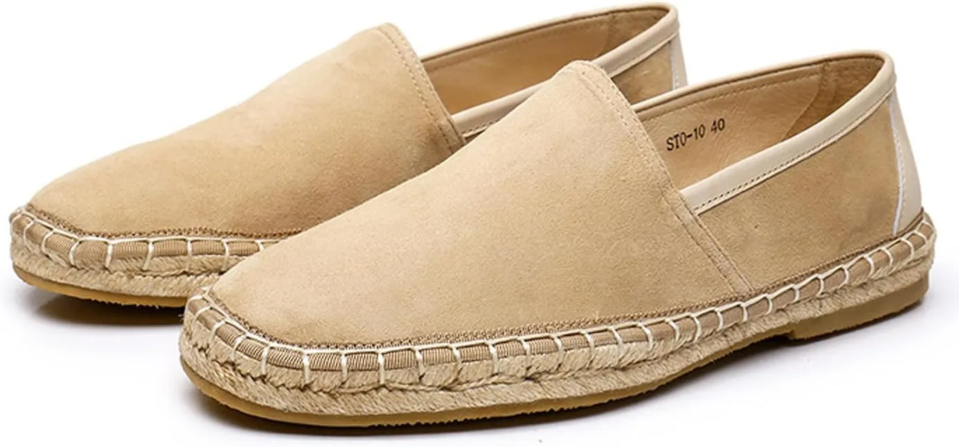 Santimon Men's Loafers & Slip-Ons Dress Casual Suede Slippers Shoes Penny Loafers for Men Tuxedo Mocasines Summer Shoes Mens Driving Loafers