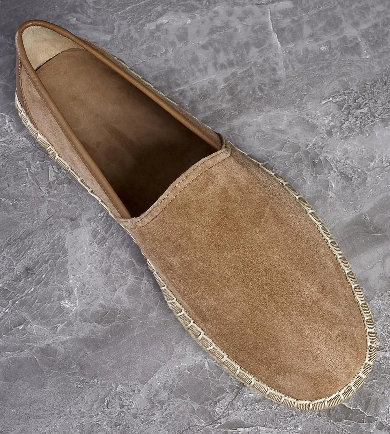 Santimon Men's Loafers & Slip-Ons Dress Casual Suede Slippers Shoes Penny Loafers for Men Tuxedo Mocasines Summer Shoes Mens Driving Loafers