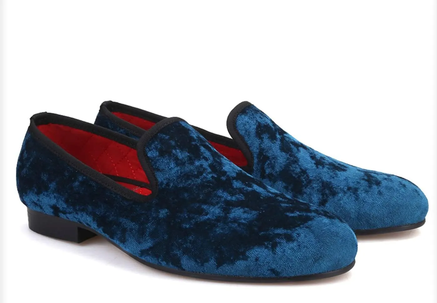 Santimon Men's Loafers & Slip-Ons Prom Party Dress Velvet Penny Loafers Fashion Tuxedo Wedding Casual Business Luxury Shoes Smoking Bar Disco Moccasins for Men Boy
