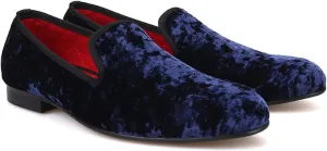 Santimon Men's Loafers & Slip-Ons Prom Party Dress Velvet Penny Loafers Fashion Tuxedo Wedding Casual Business Luxury Shoes Smoking Bar Disco Moccasins for Men Boy