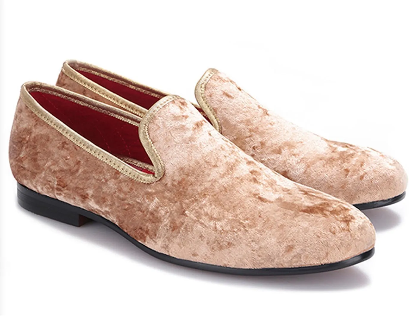 Santimon Men's Loafers & Slip-Ons Prom Party Dress Velvet Penny Loafers Fashion Tuxedo Wedding Casual Business Luxury Shoes Smoking Bar Disco Moccasins for Men Boy