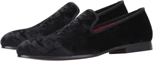 Santimon Men's Loafers & Slip-Ons Prom Party Dress Velvet Penny Loafers Fashion Tuxedo Wedding Casual Business Luxury Shoes Smoking Bar Disco Moccasins for Men Boy