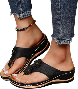 Shoes for Women, Women Summer Dressy Sandals Trendy Wedge Sandal Thong Slippers Comfy Walk Flip Flops