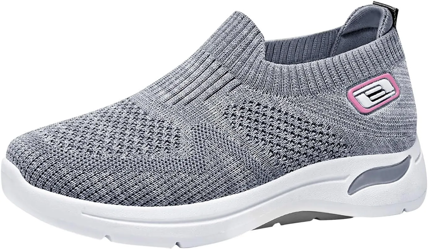 Sneakers for Women Summer Fashion Mesh Shoes Soft Sole Stretch Cushion Shoes Casual Breathable Minimalist Shoes