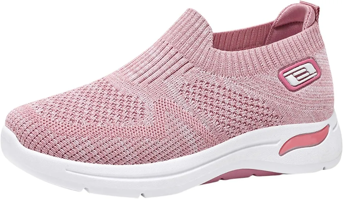 Sneakers for Women Summer Fashion Mesh Shoes Soft Sole Stretch Cushion Shoes Casual Breathable Minimalist Shoes
