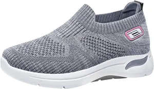 Sneakers for Women Summer Fashion Mesh Shoes Soft Sole Stretch Cushion Shoes Casual Breathable Minimalist Shoes
